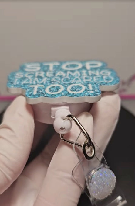 Stop Screaming Badge