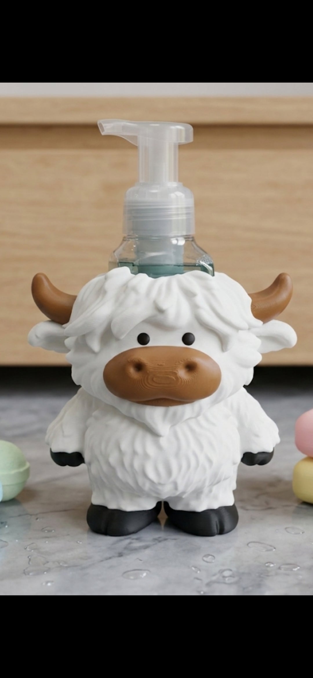 3D Printed Highland Cow BBW Soap Holder