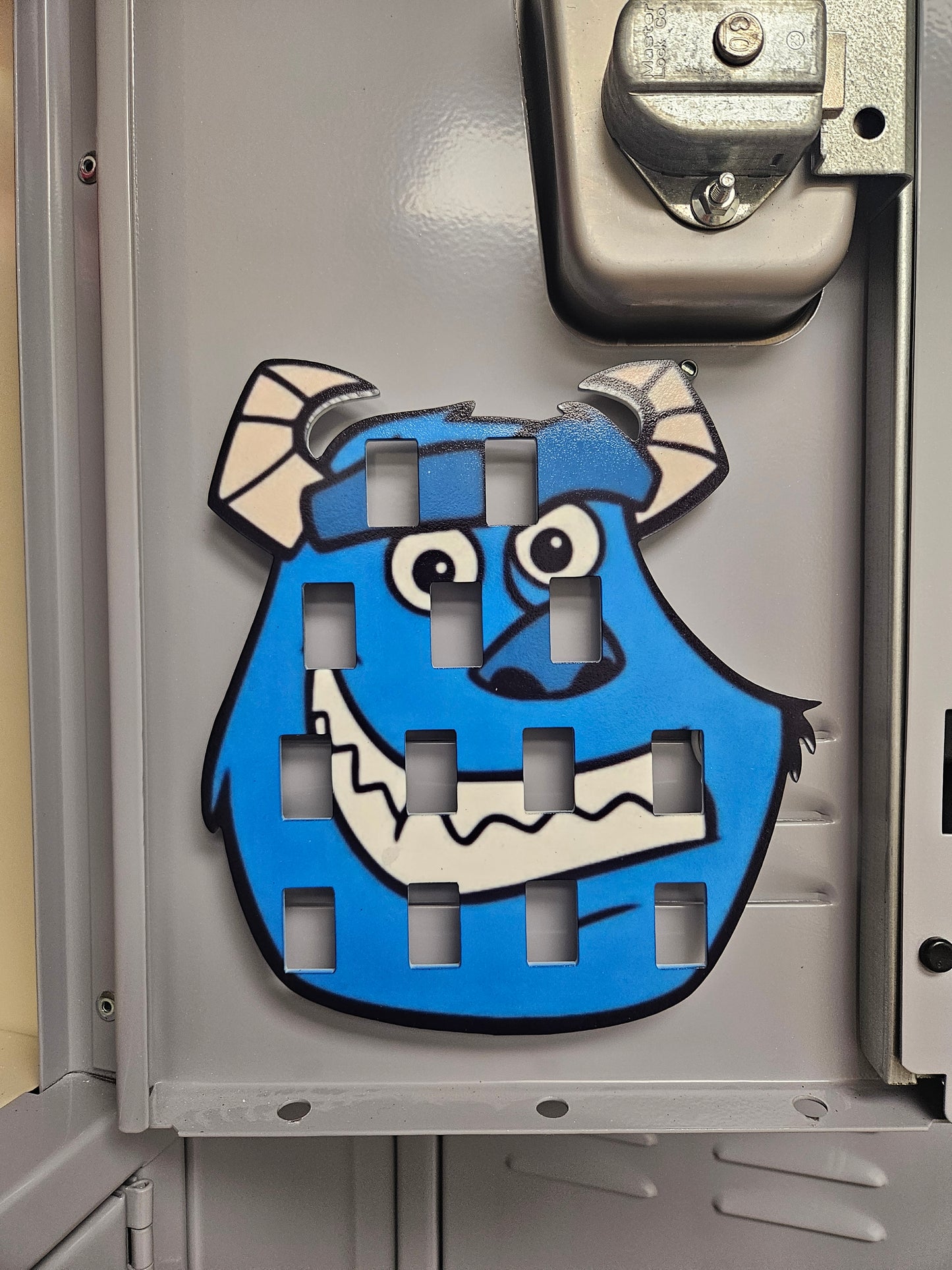 Blue Monster Locker Storage Board