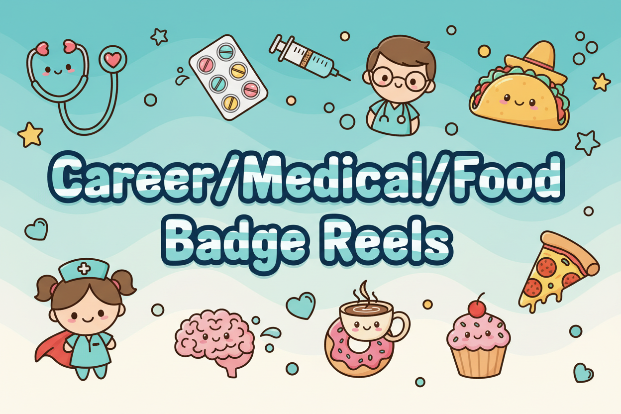 Career/Medical/Food Badge Reels