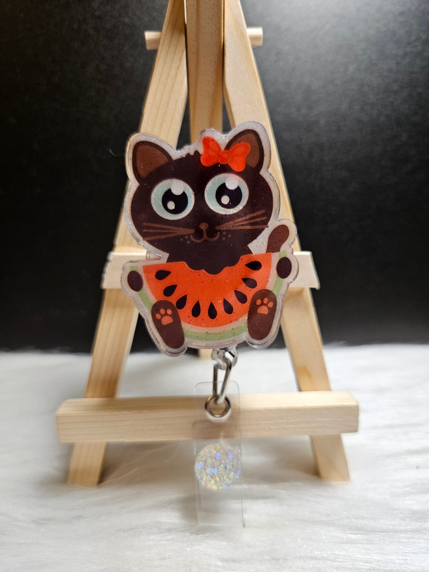 Summer Cat Badge Reel