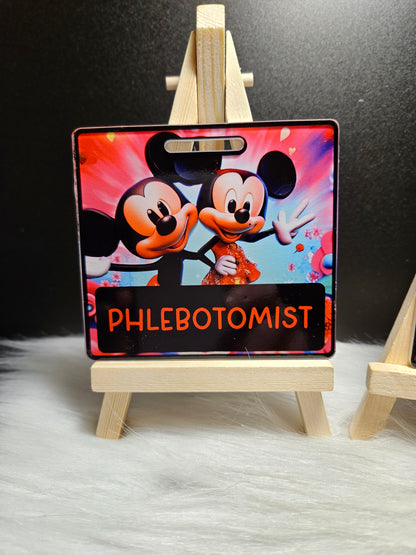 Badge Buddy-Minnie And Mickey