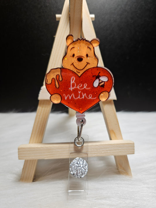 Bee Mine Poo Badge Reel