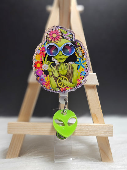 Hippie Alien Badge