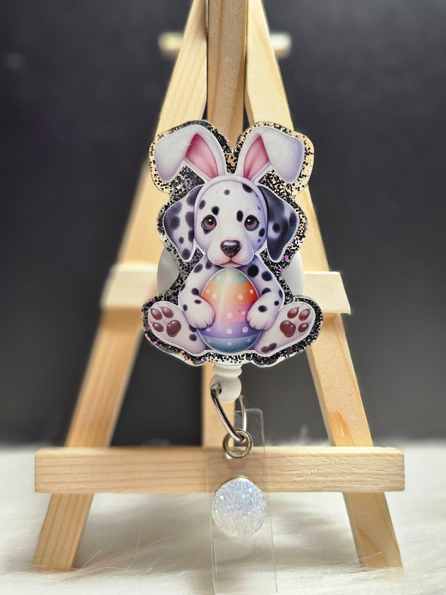 Easter Dalmatian Badge