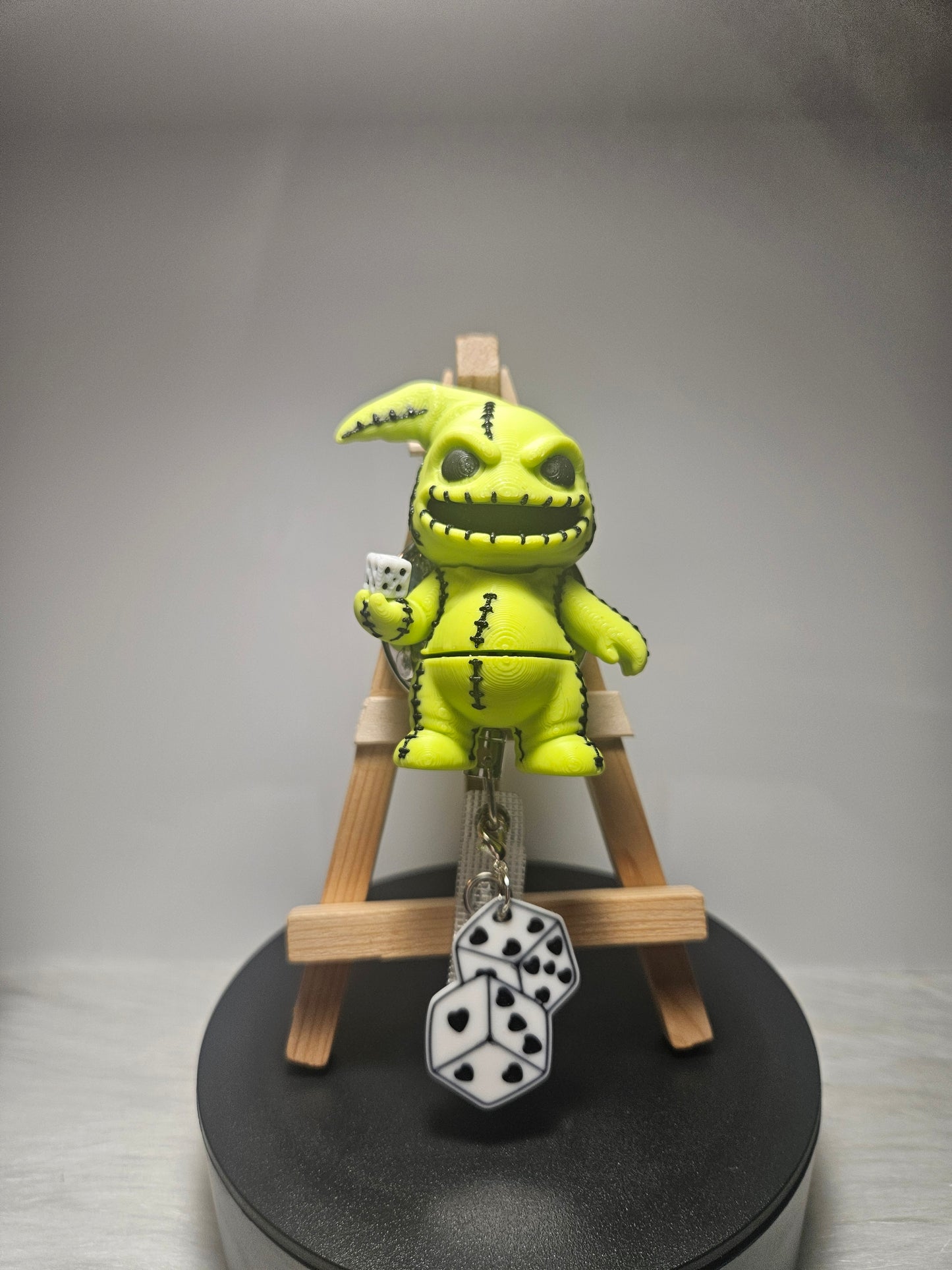 3D Printed Oogie Boogie Badge Reel