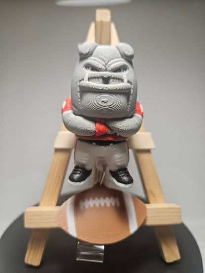 3D Printed Bulldog Badge Reel