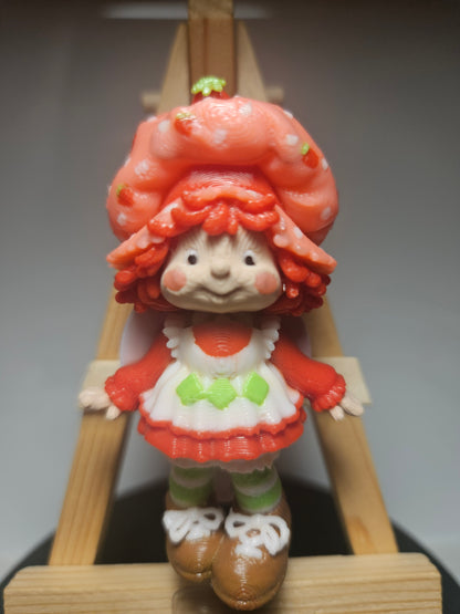 Strawberry Shortcake Badge Reel - 3D Printed Retractable ID Holder