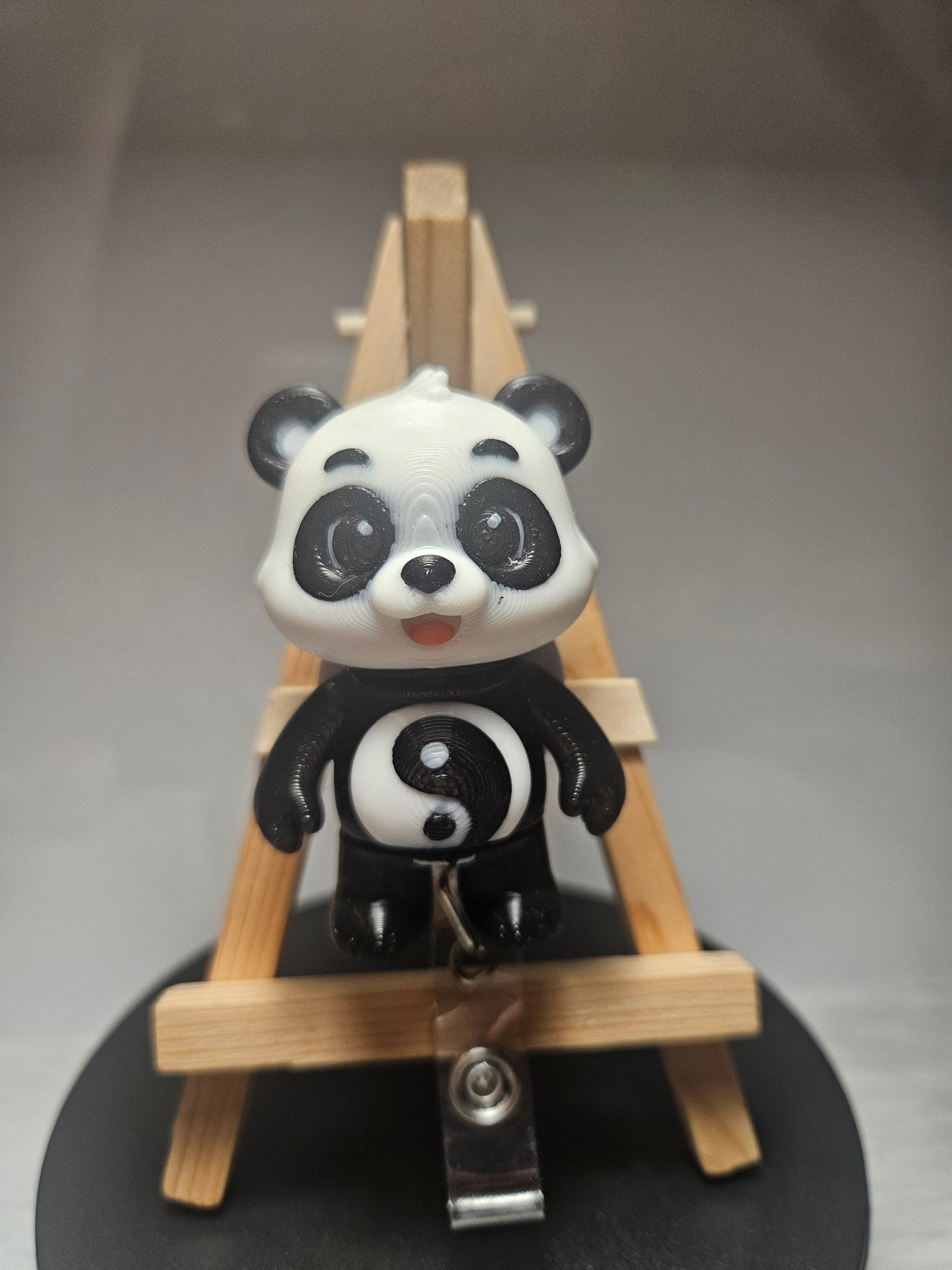3D Printed Yin & Yang Panda Badge Reel