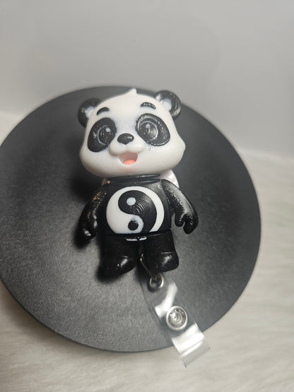 3D Printed Yin & Yang Panda Badge Reel
