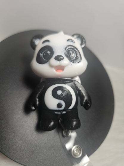 3D Printed Yin & Yang Panda Badge Reel