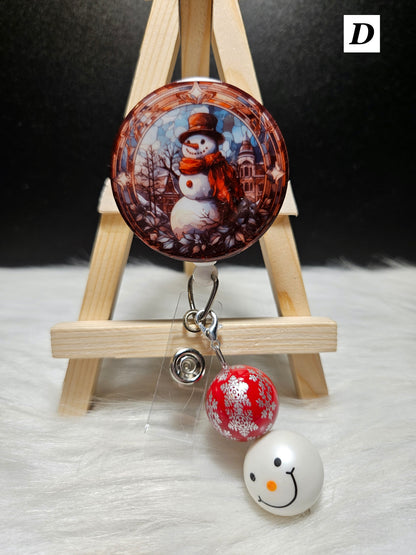 Snowman Badge Reels