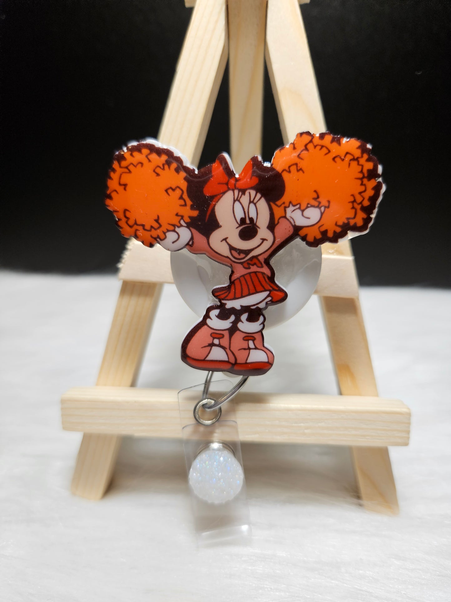Cheerleading Mouse Badge Reel