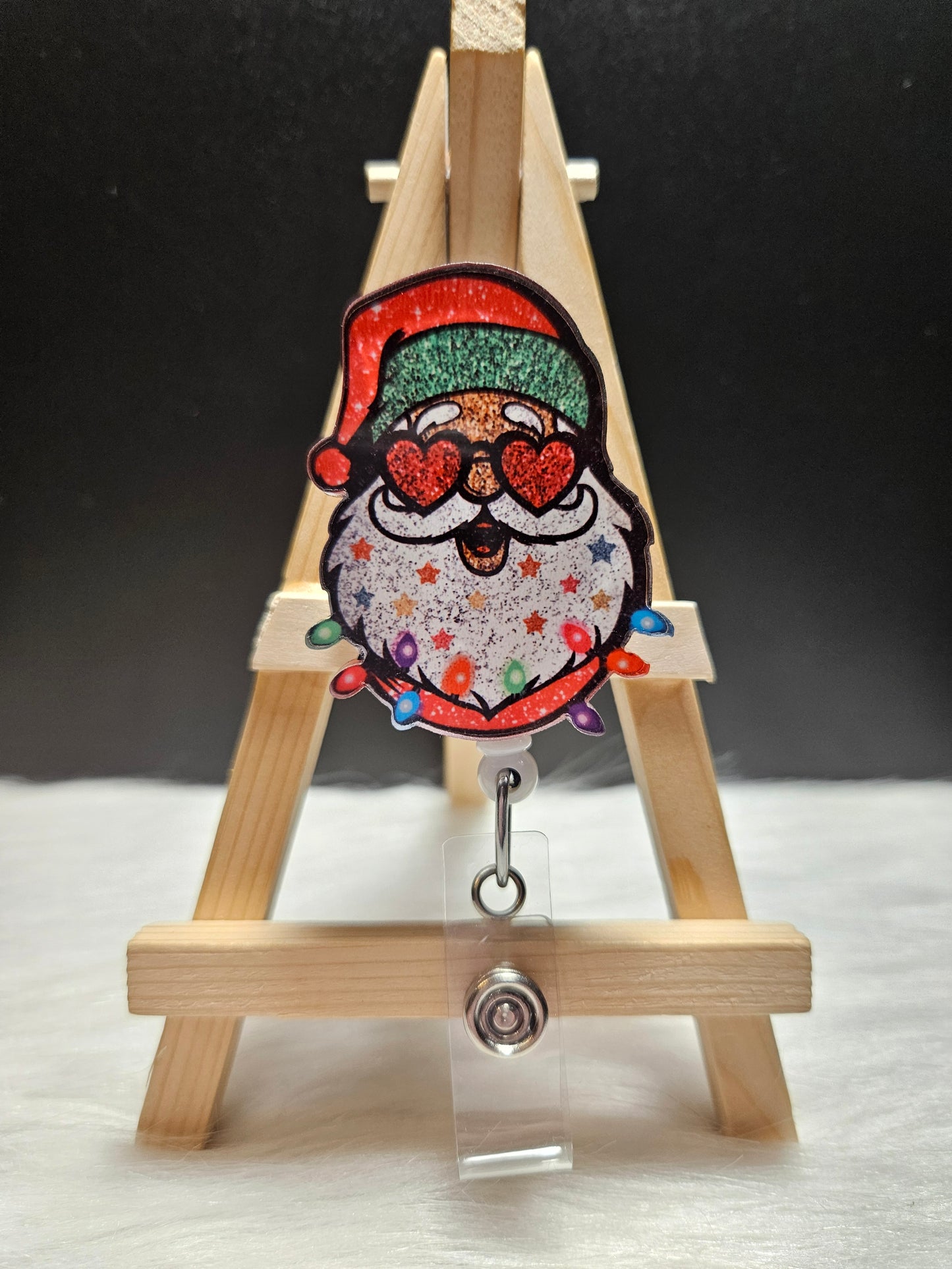 Disco Santa Badge Reel