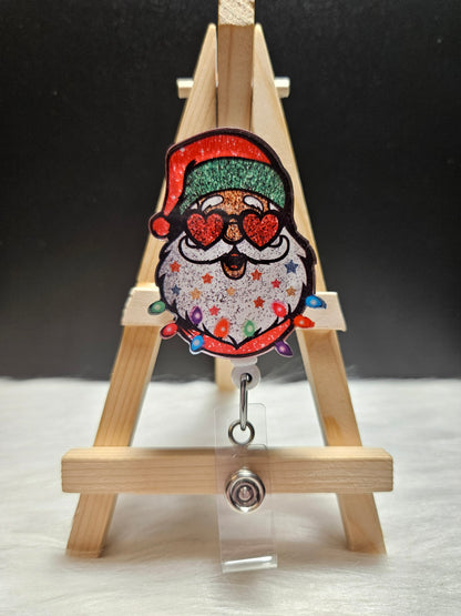 Disco Santa Badge Reel