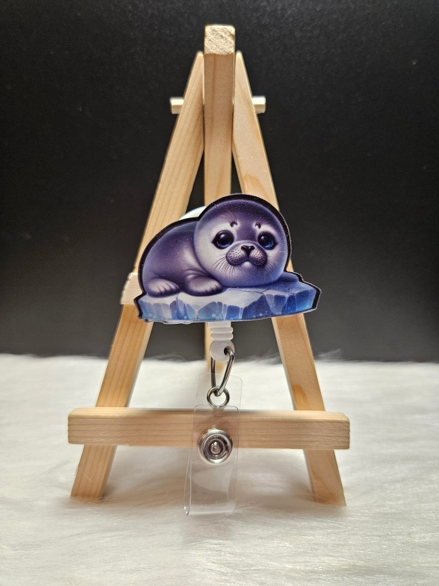 Baby Seal Badge Reel