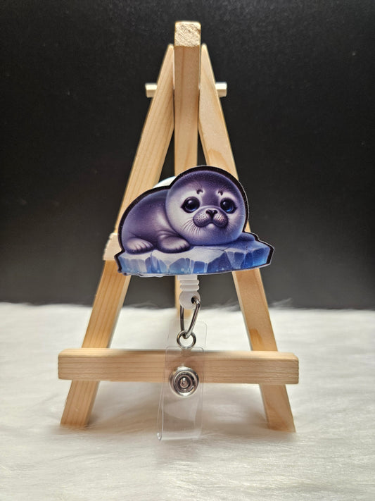 Baby Seal Badge Reel