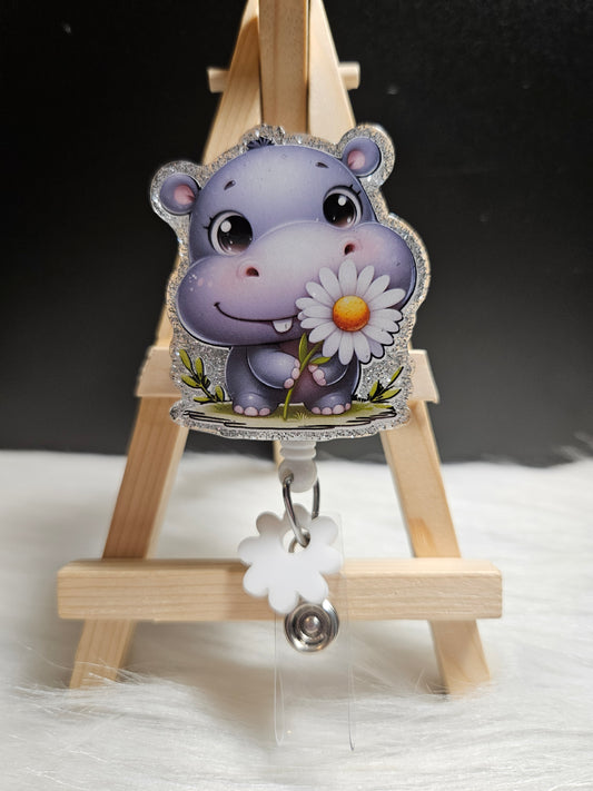 Hippo With Daisy Badge Reel