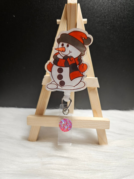 Snowman Badge Reel