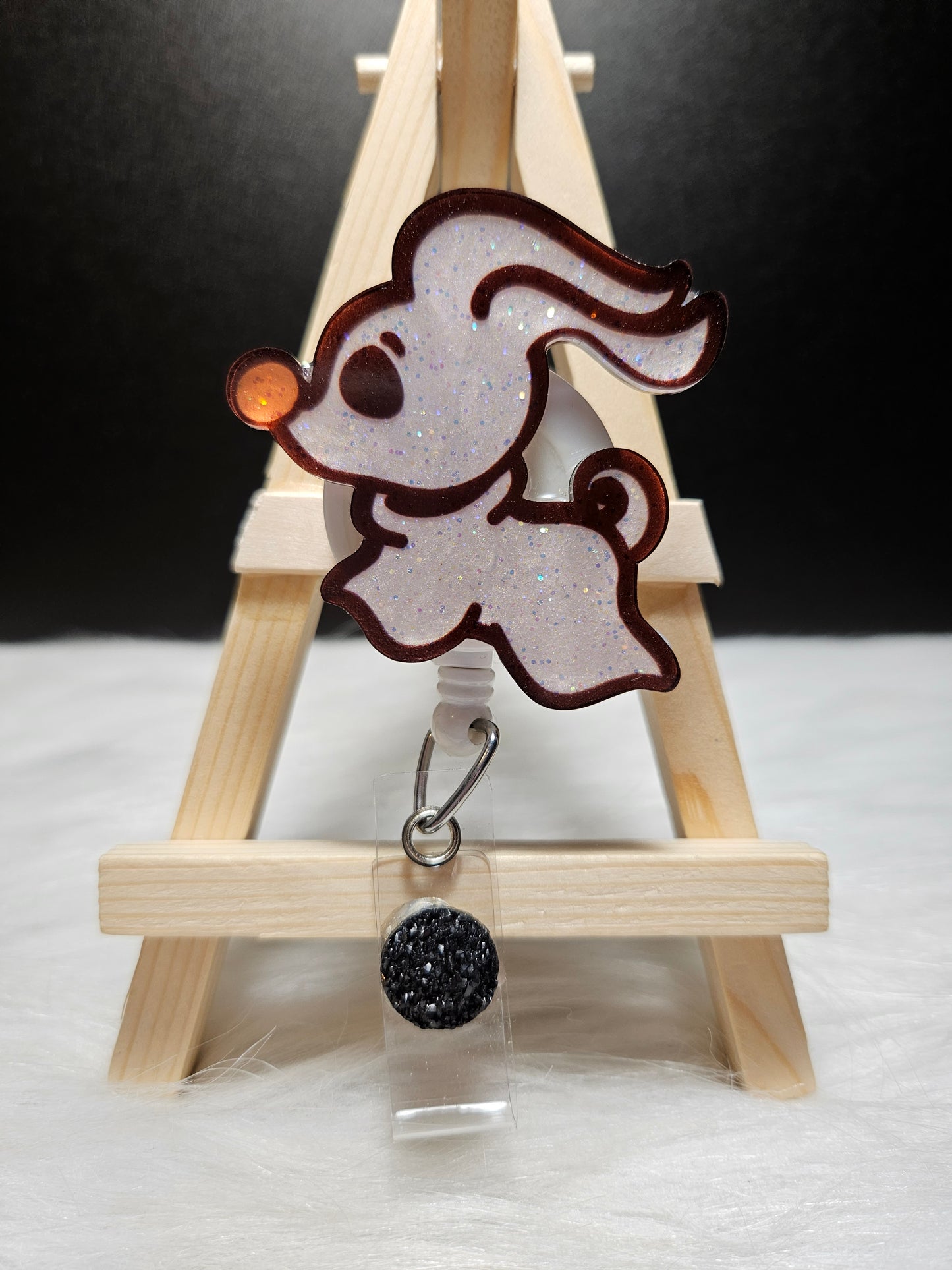 Zero ghost dog badge reel from Nightmare Before Christmas
