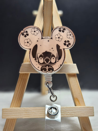 Mirrored Stitch Badge Reel