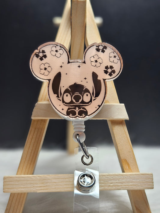 Mirrored Stitch Badge Reel