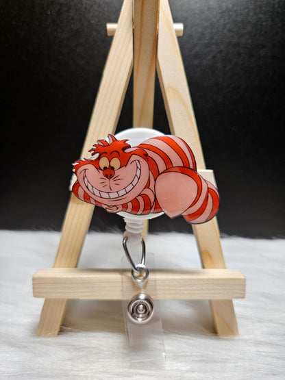 Cheshire Cat Badge reel