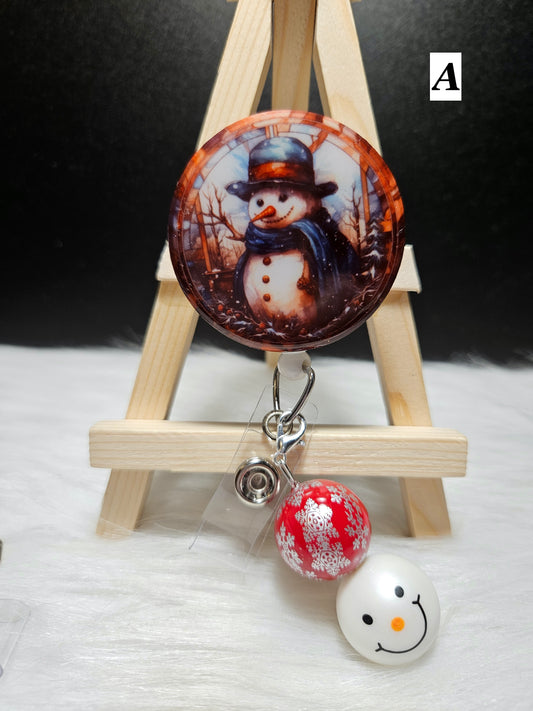 Snowman Badge Reels