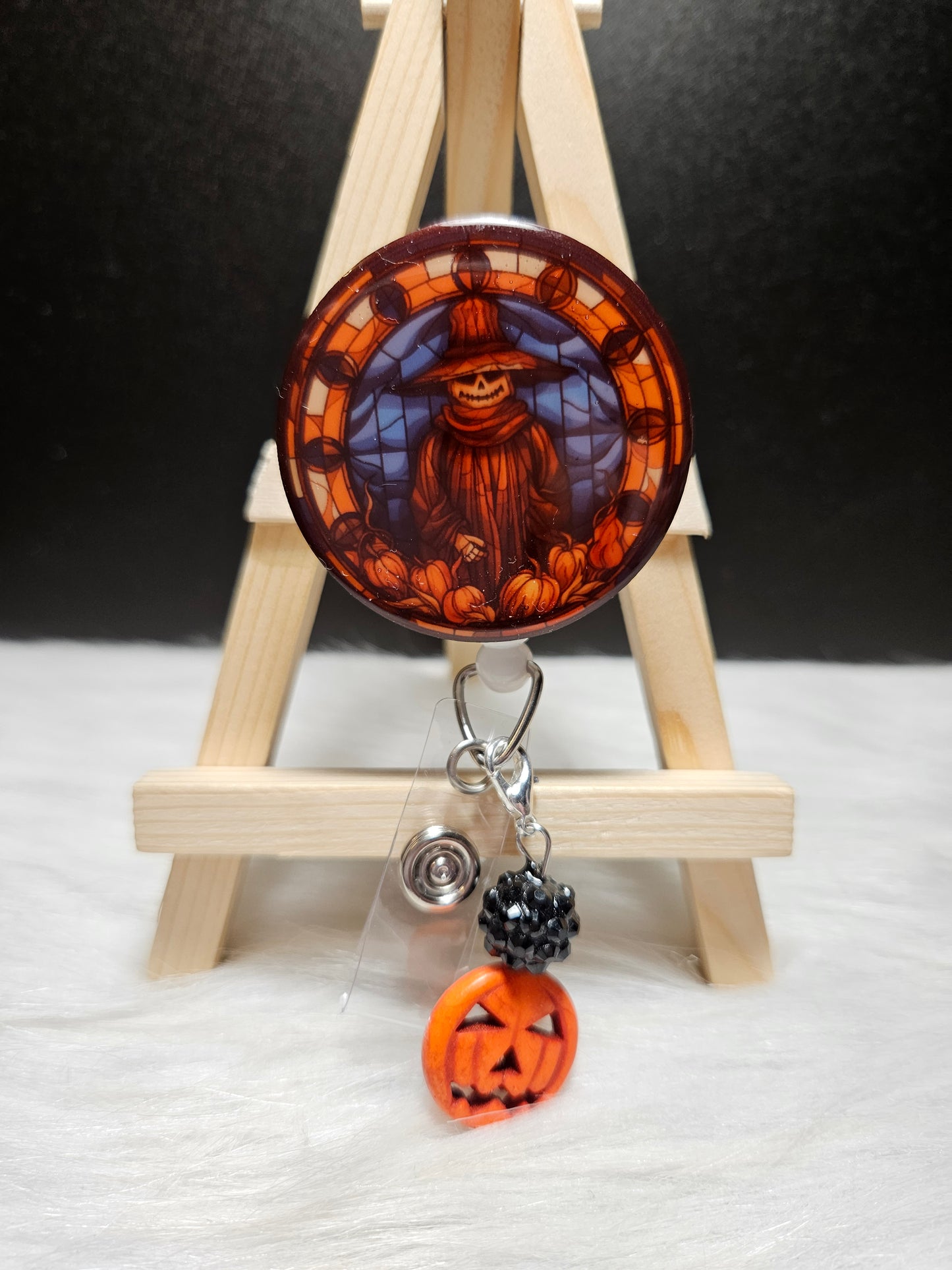 Halloween Stained Glass Image Badges