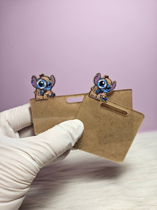 Badge Buddy Blue Alien Character