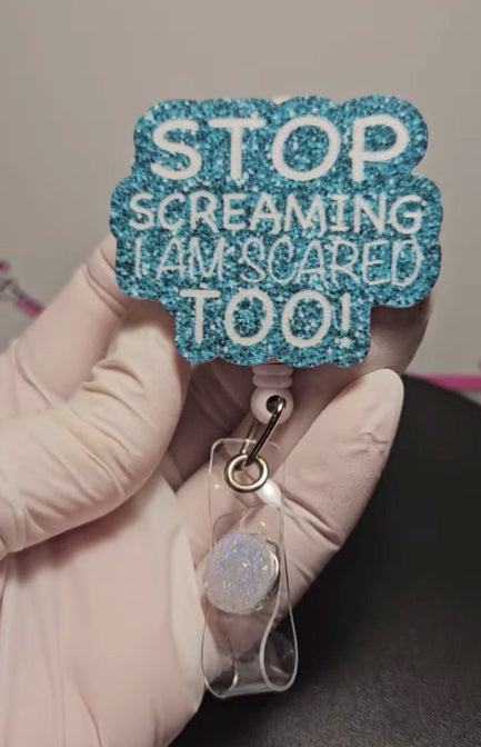 Stop Screaming Badge
