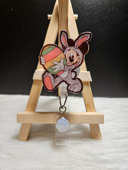 Easter Bunny Mickey Badge Reel