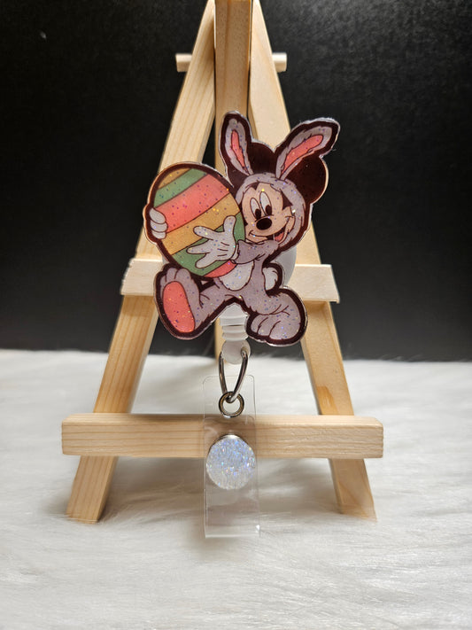 Easter Bunny Mickey Badge Reel
