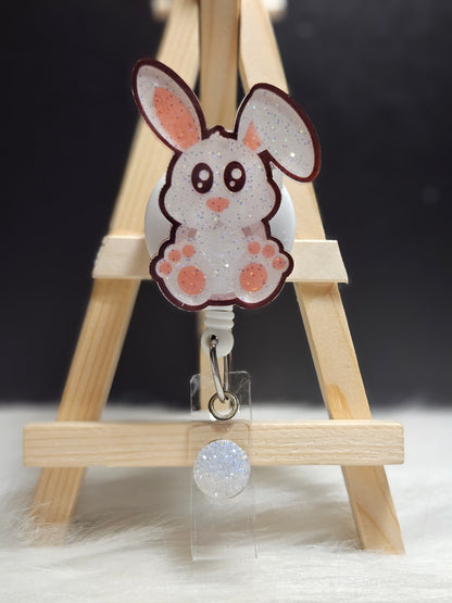 Cute Rabbit Badge Reel