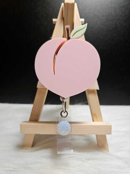 Peach Badge Reel