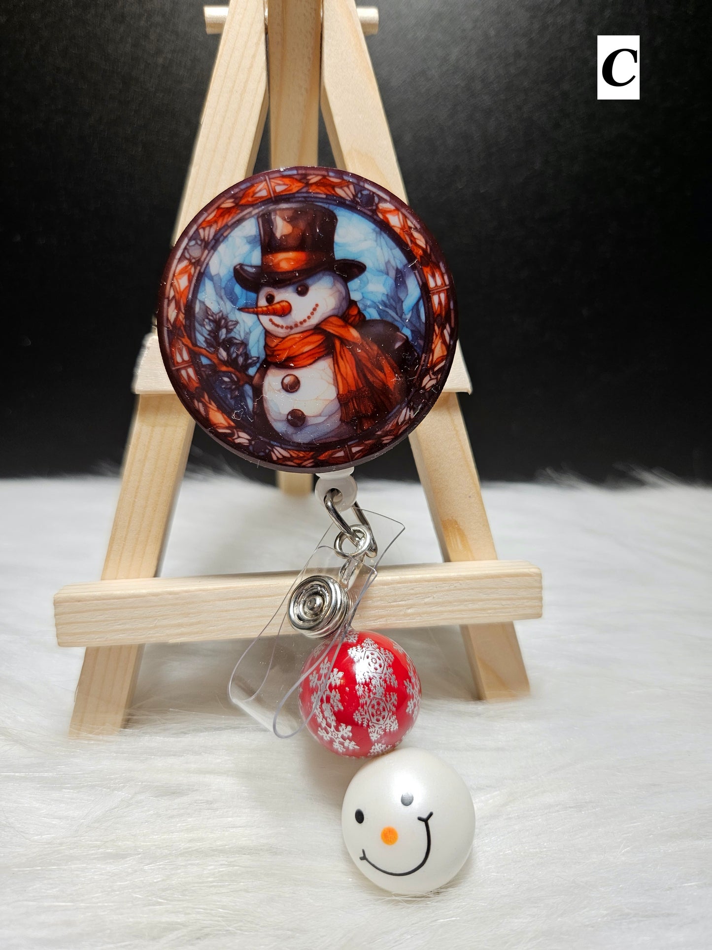 Snowman Badge Reels