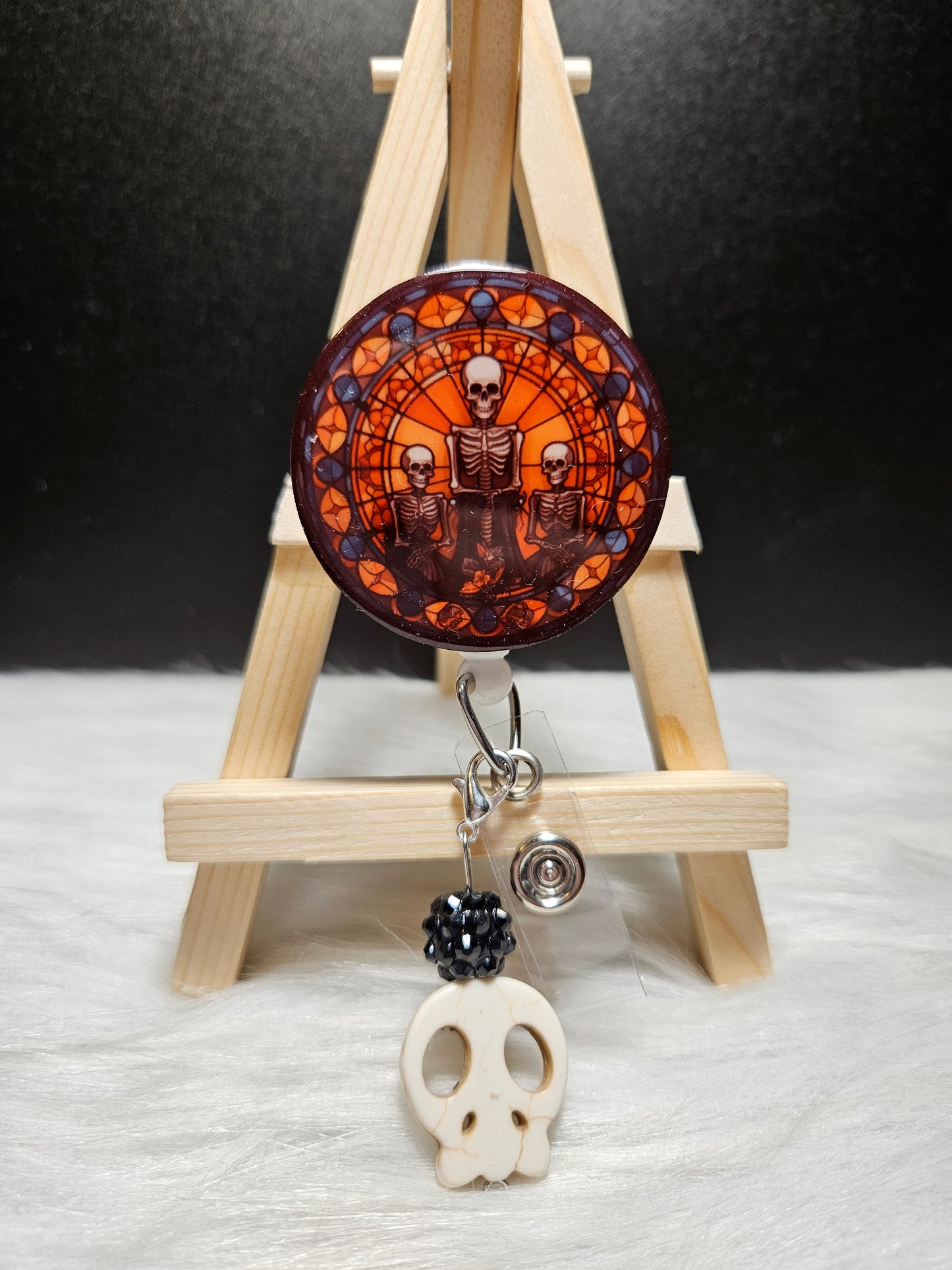 Halloween Stained Glass Image Badges