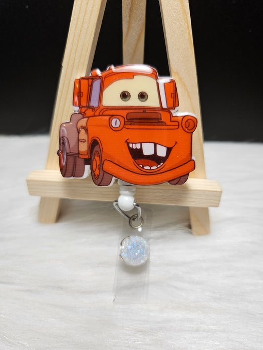 Mater Badge Reel - Cars Character Retractable ID Holder for Nurses
