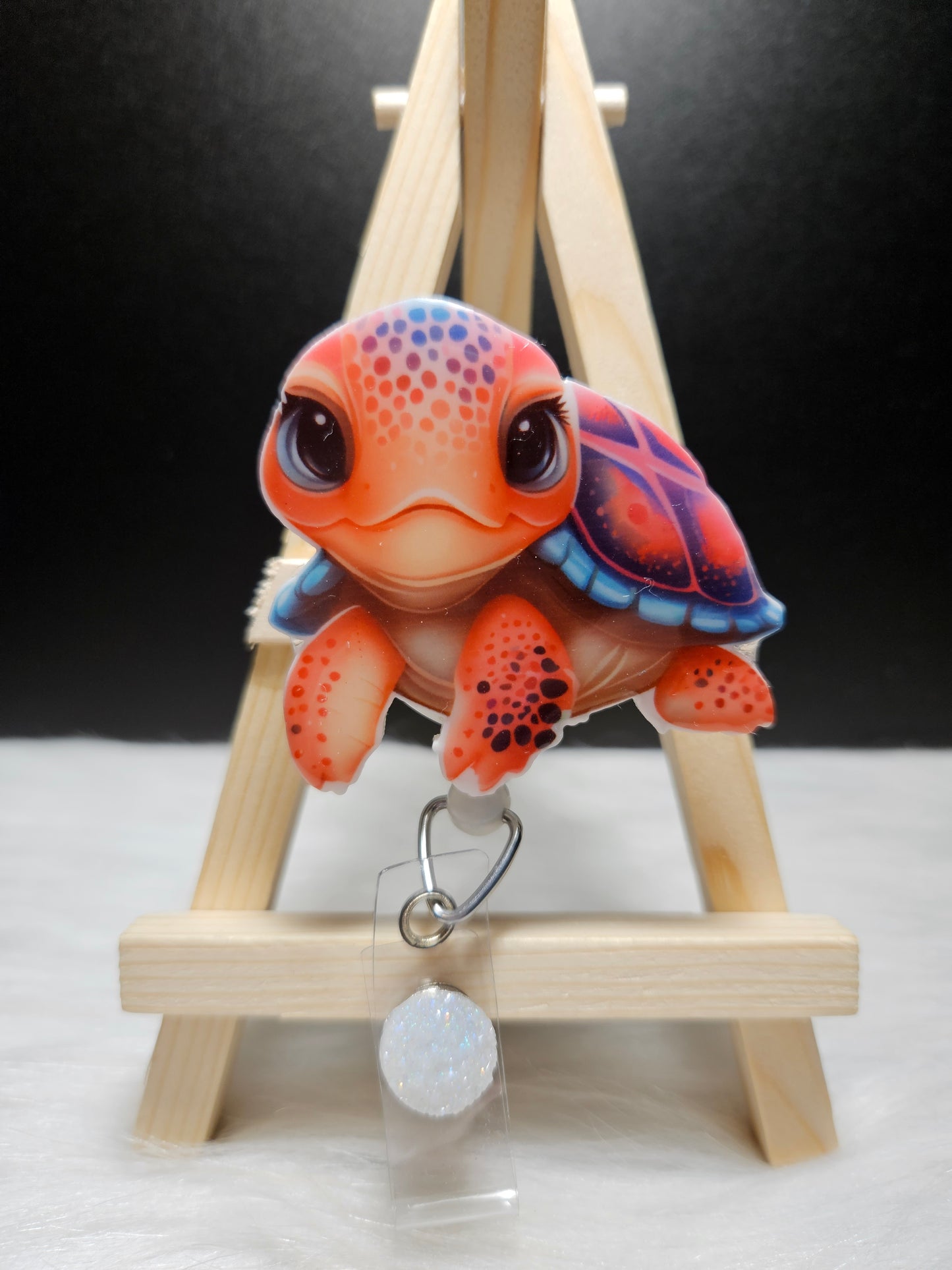 Colorful Turtle Badge Reel