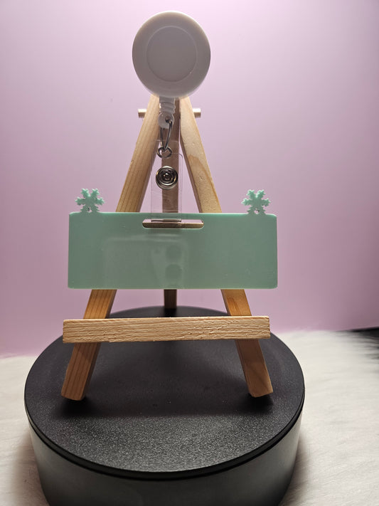 Badge Buddy Topper Snow Flakes