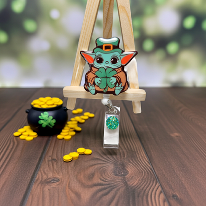 St. Patrick's Day Yoda Badge Reel