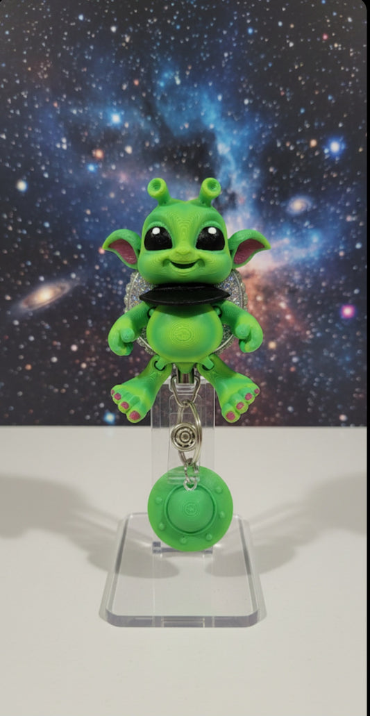 Cute Alien Badge Reel