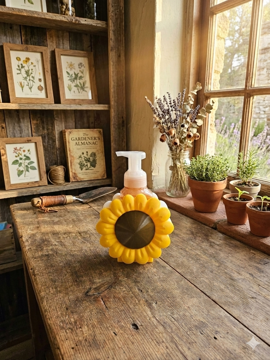 3D Printed Sunflower BBW Soap Holder