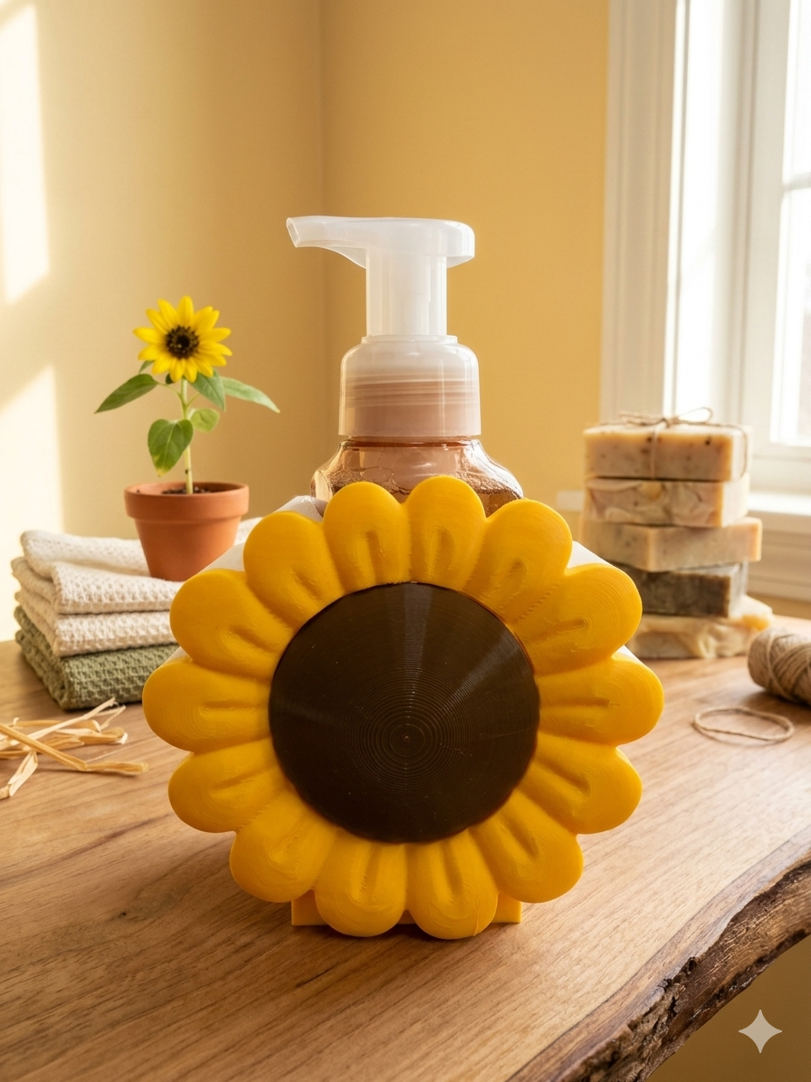 3D Printed Sunflower BBW Soap Holder