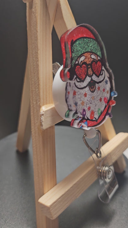 Disco Santa Badge Reel