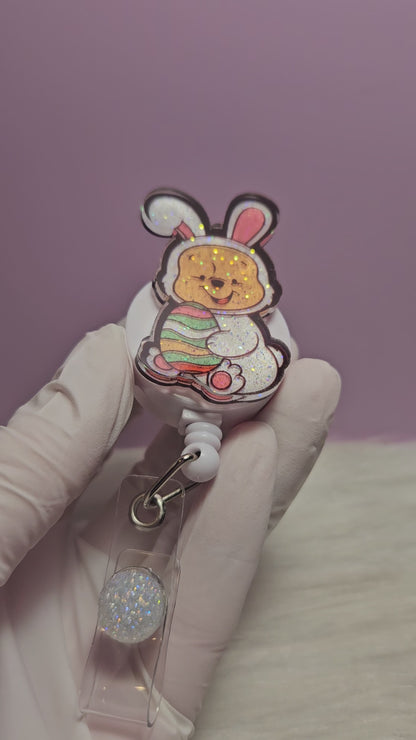 Baby Easter Pooh Badge Reel