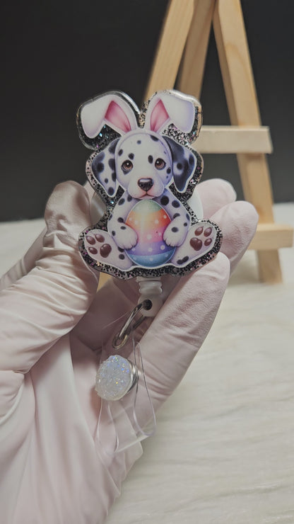 Easter Dalmatian Badge