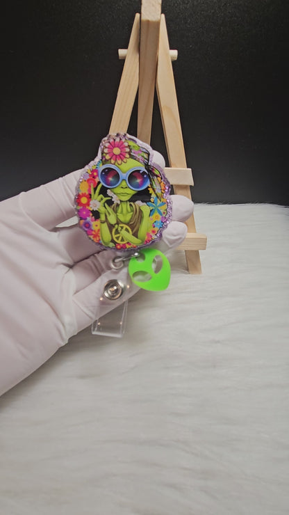 Hippie Alien Badge