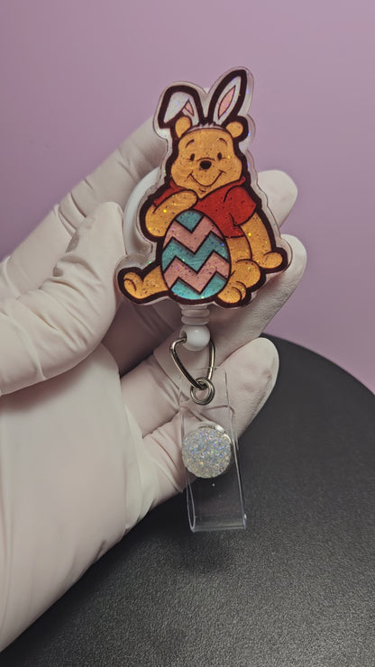 Happy Easter Pooh Badge Reel