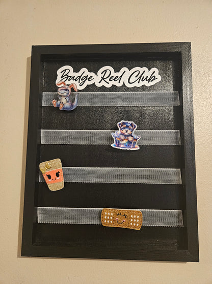 Badge Reel Storage Board Wall Mount Velcro